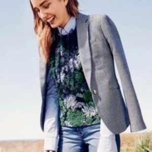 J Crew Campbell Houndstooth Blazer Size 8